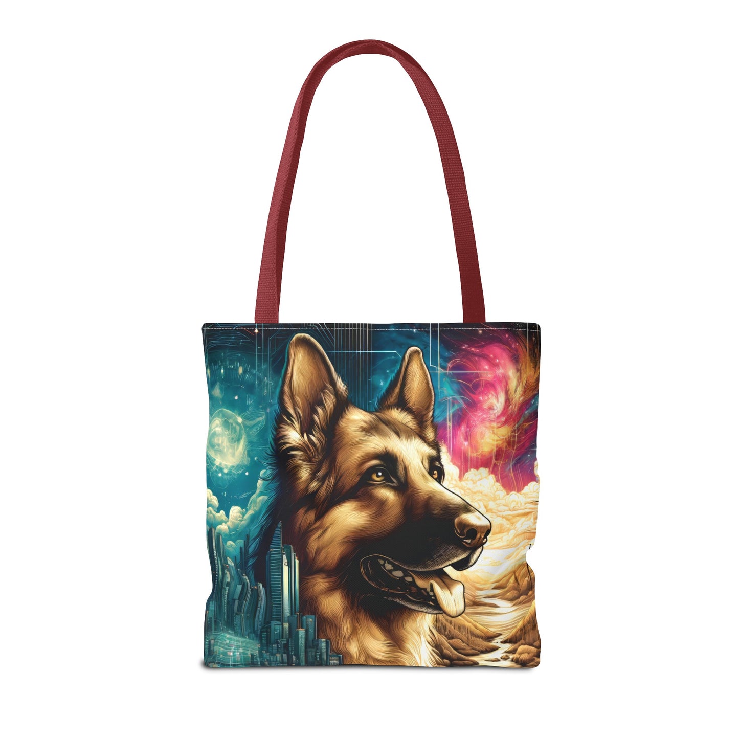 Dreamy fantasy German Shepherd Tote Bag