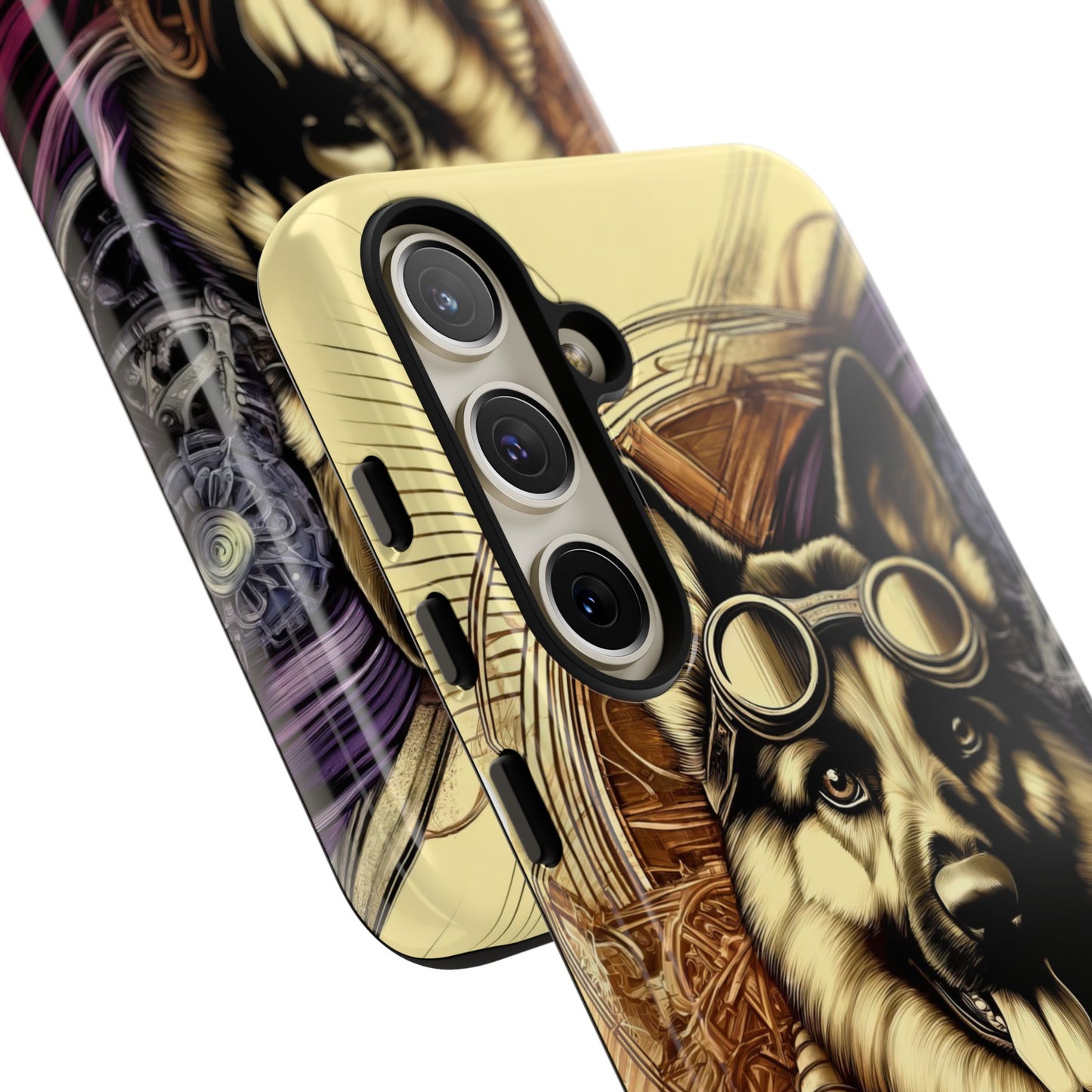 Steampunk German Shepherd Phone Case