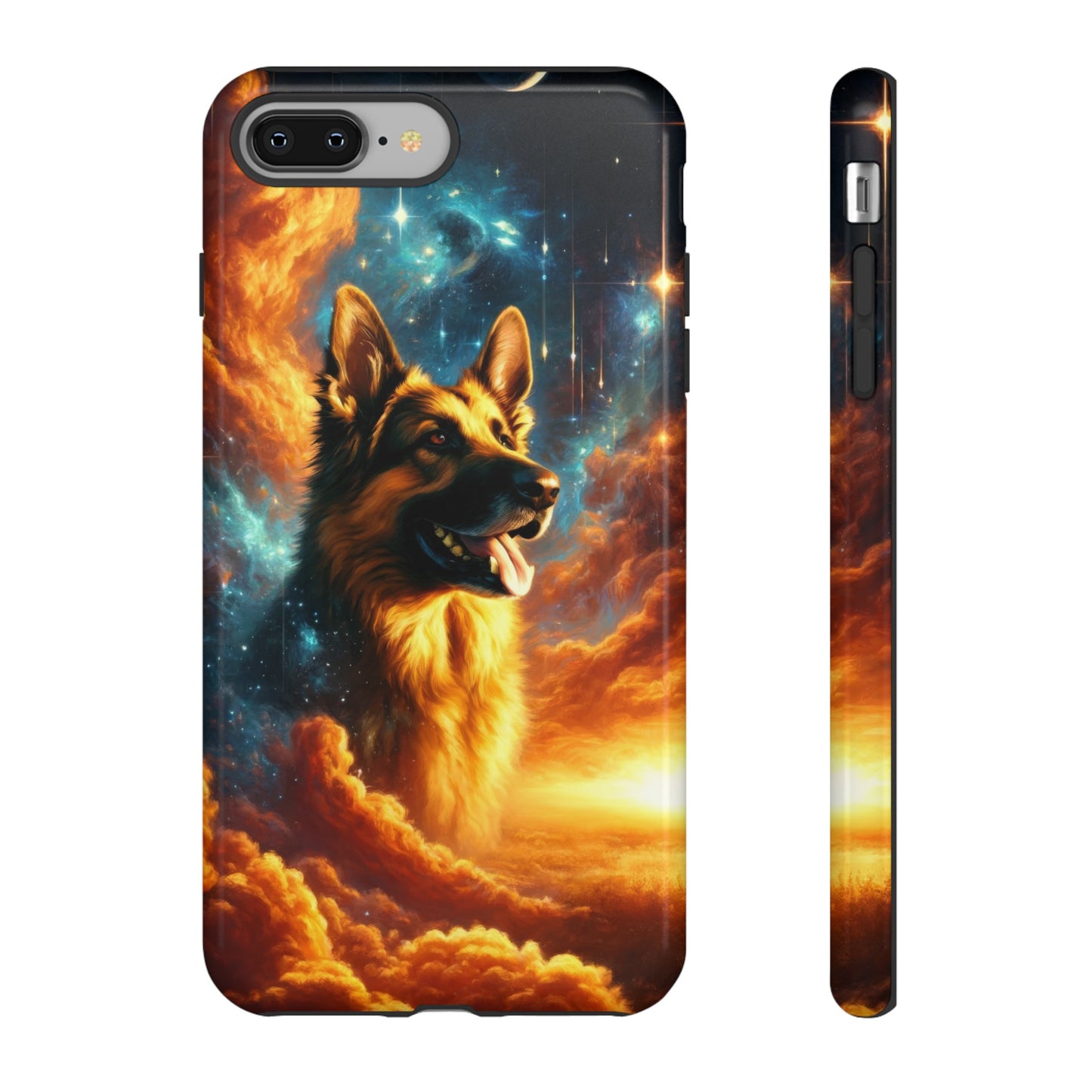 Sci-fi and stars-themed German Shepherd Phone Case