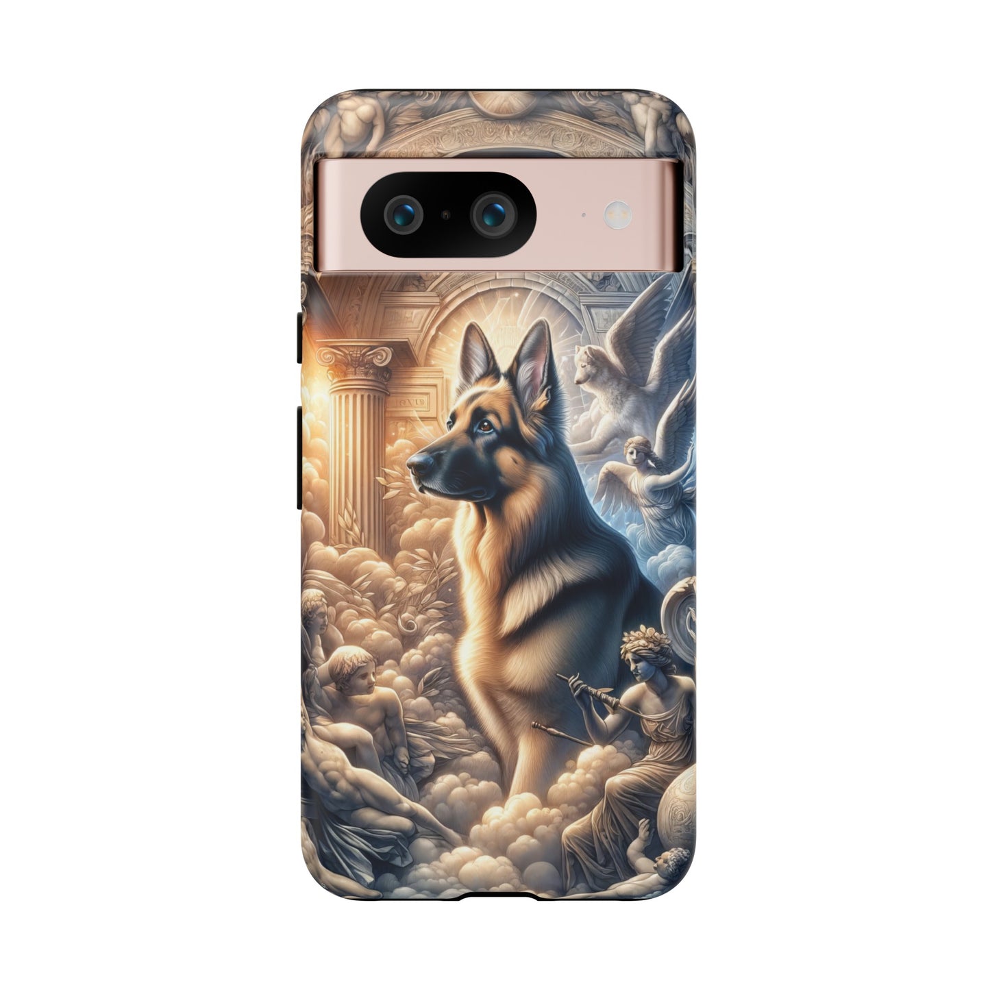 Neo-classicism and dreamy fantasy German Shepherd Phone Case