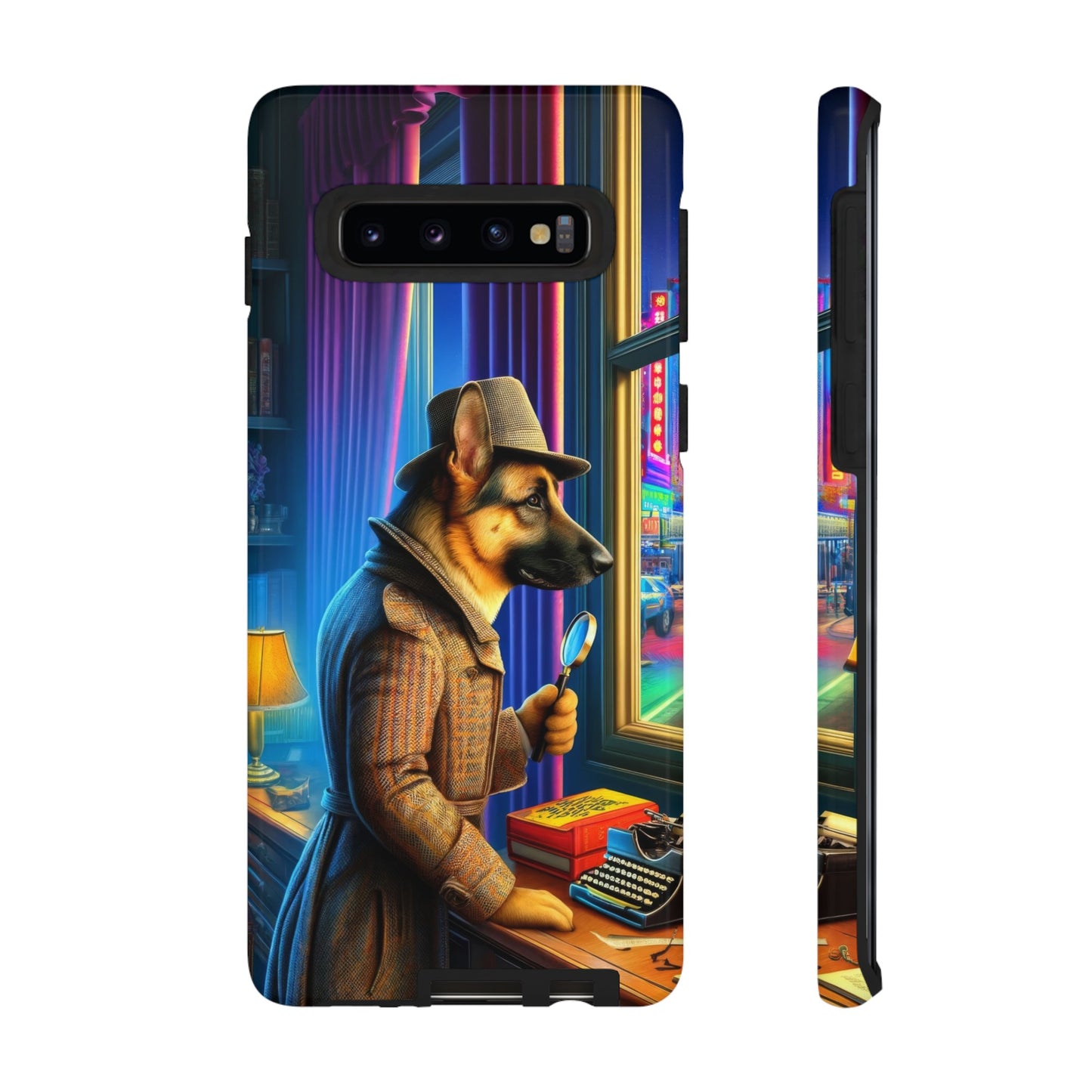 German Shepherd Detective Phone Case