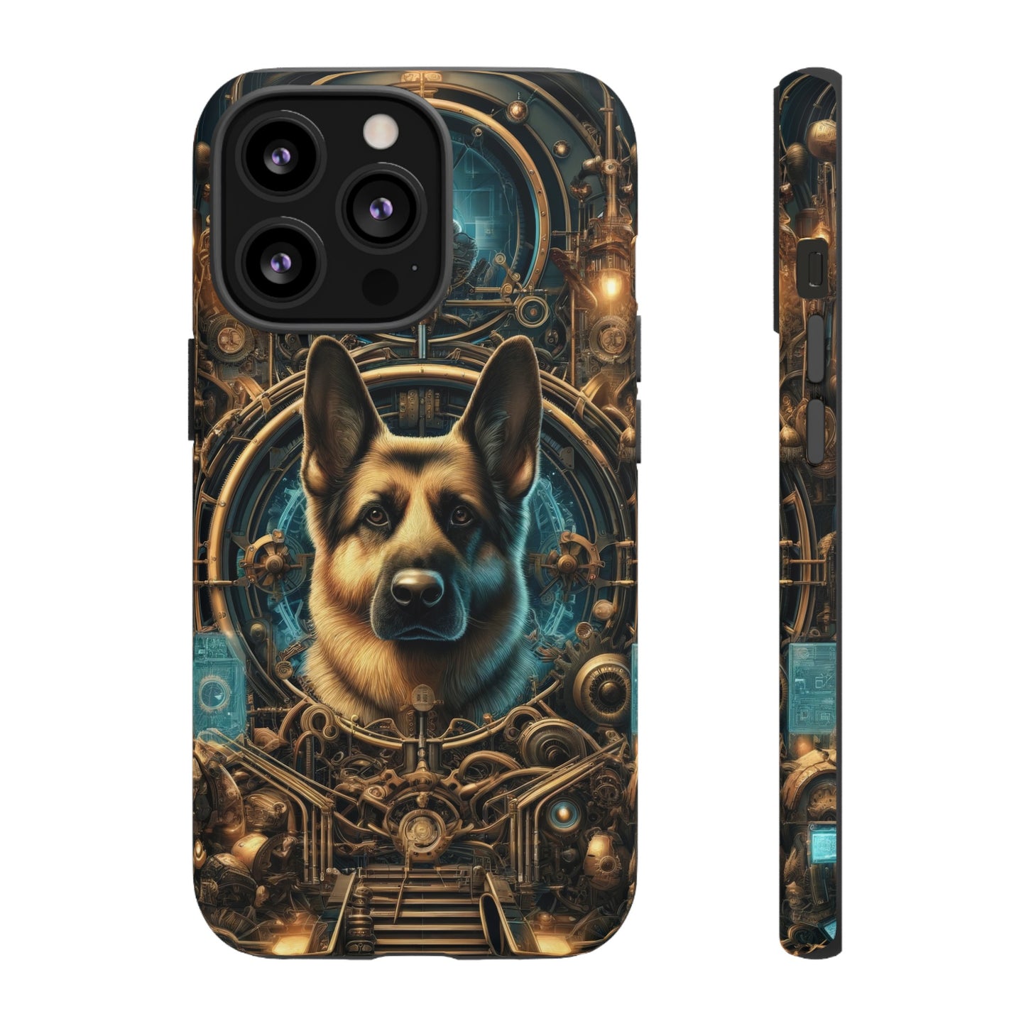 Steampunk Fantasy V2 German Shepherd Phone Case