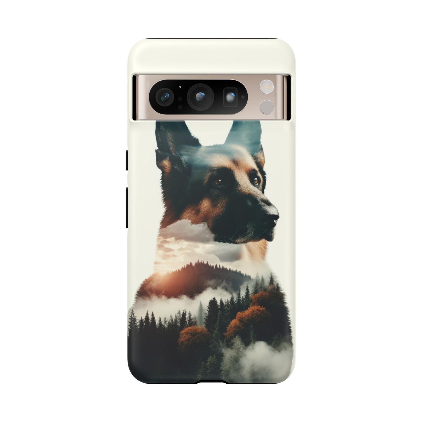 Romanticism and double exposure German Shepherd Phone Case