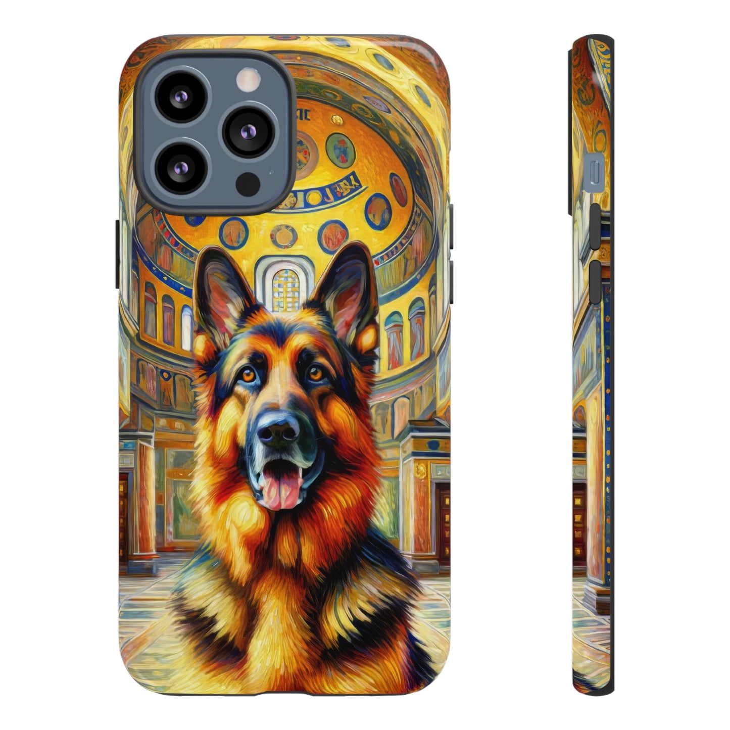 Neo-impressionist German Shepherd Phone Case