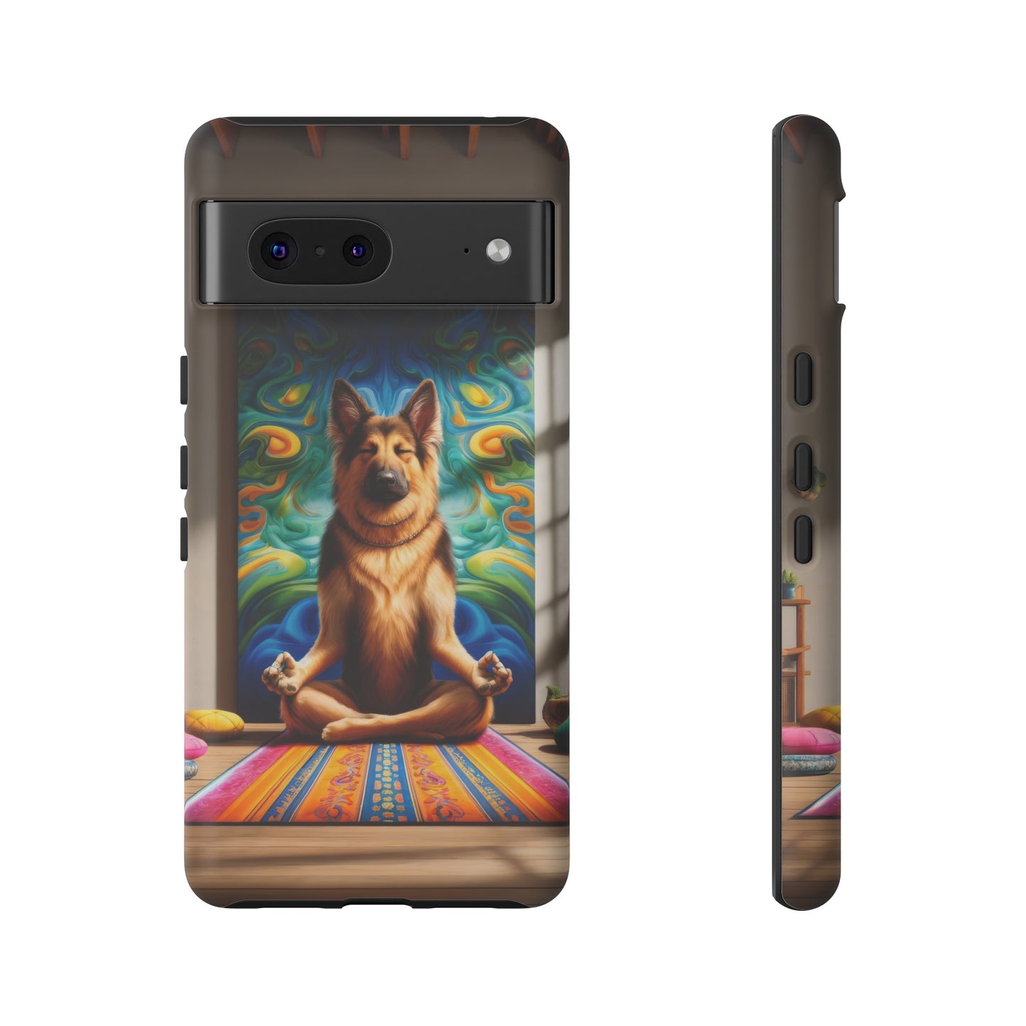 German Shepherd Meditating Phone Case