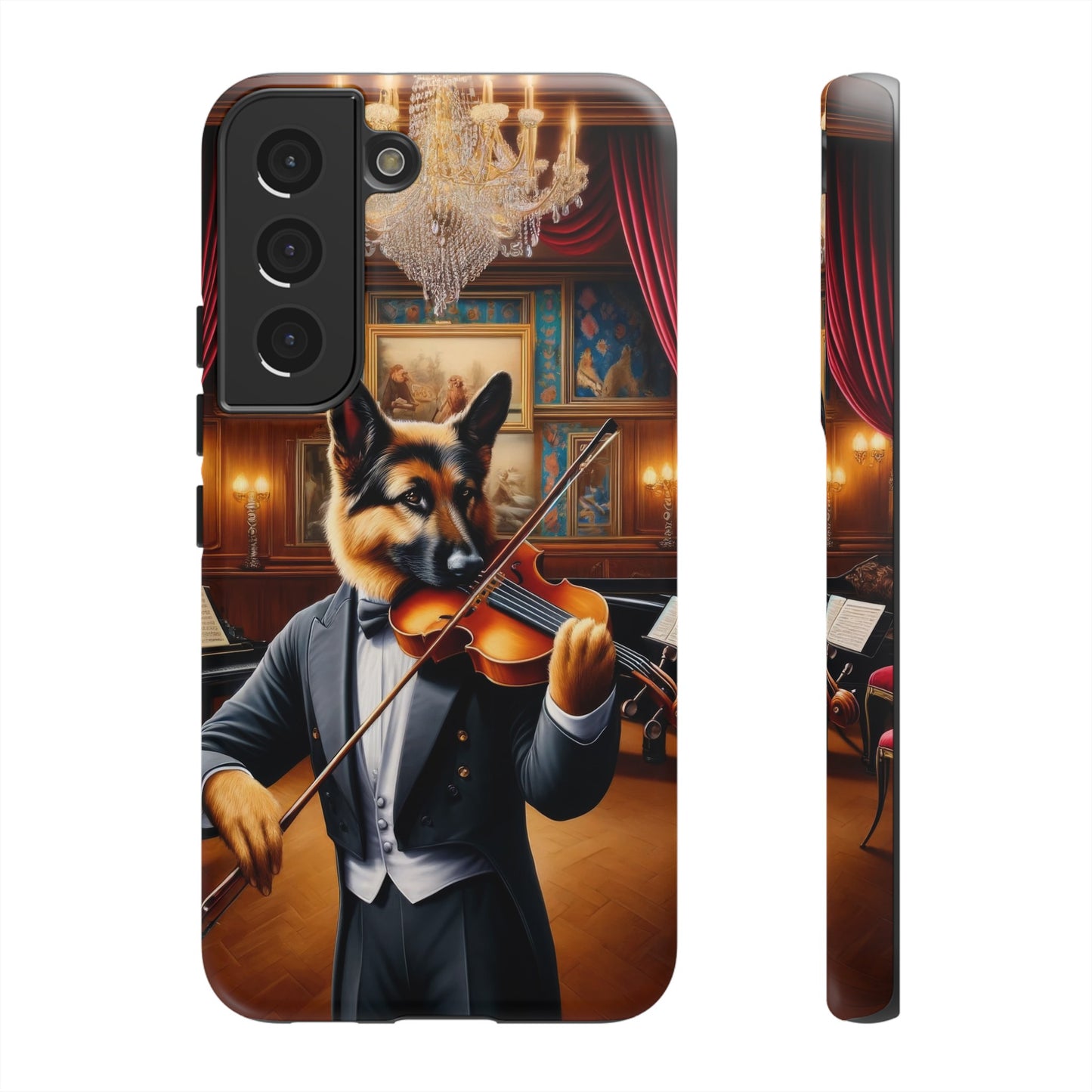 German Shepherd Playing the Violin Phone Case