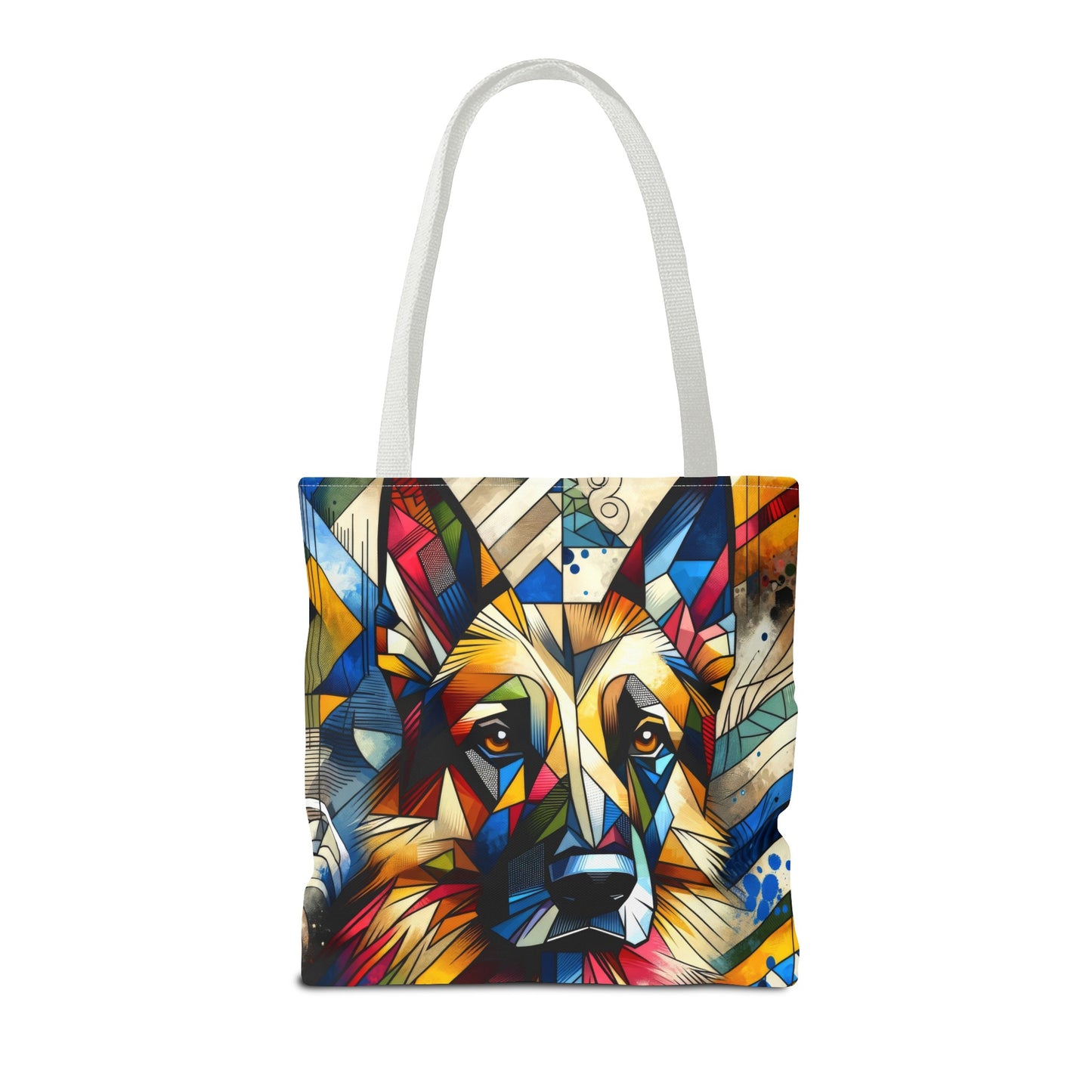 Cubist German Shepherd Tote Bag