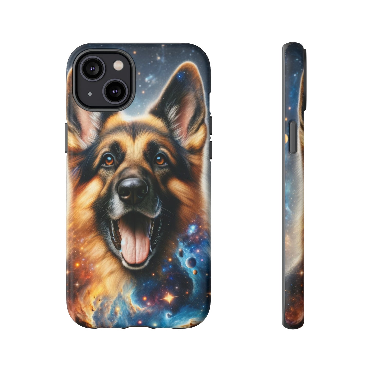 German Shepherd in Space Tough Phone Case