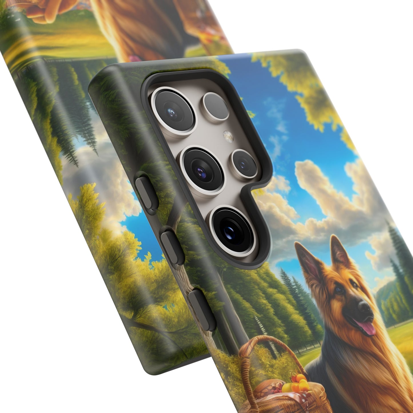 German Shepherd Giving a Speech Phone Case