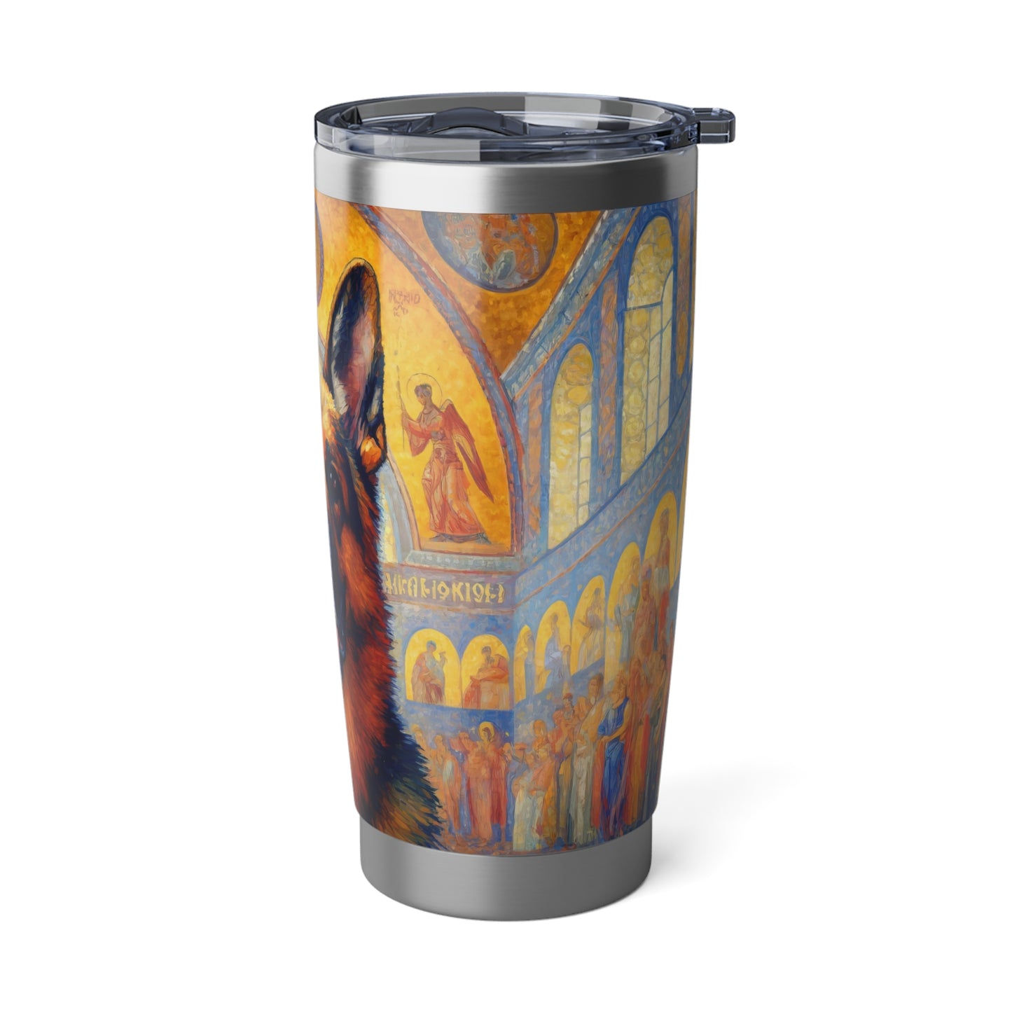 Neo-impressionist German Shepherd 20oz Tumbler