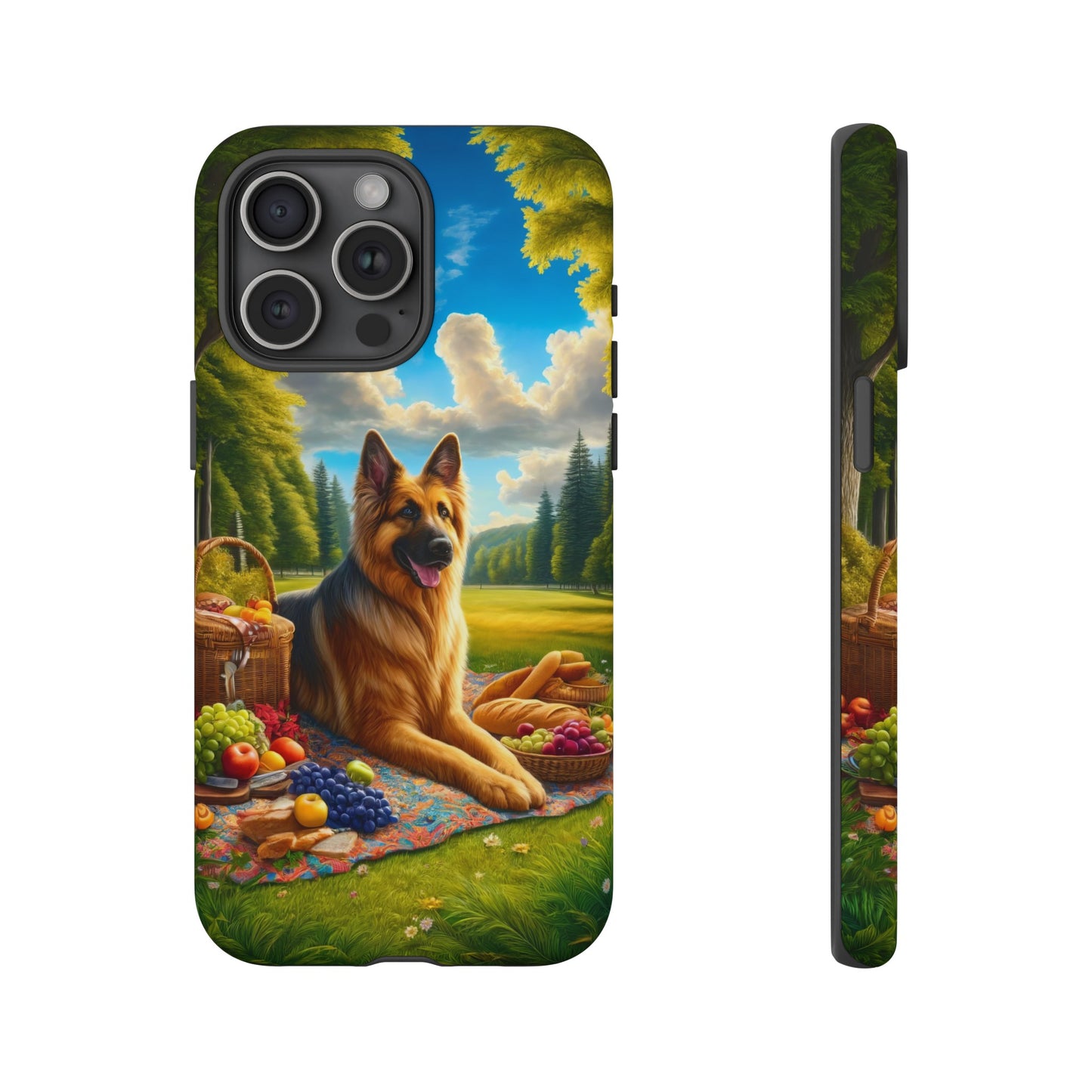 German Shepherd Giving a Speech Phone Case