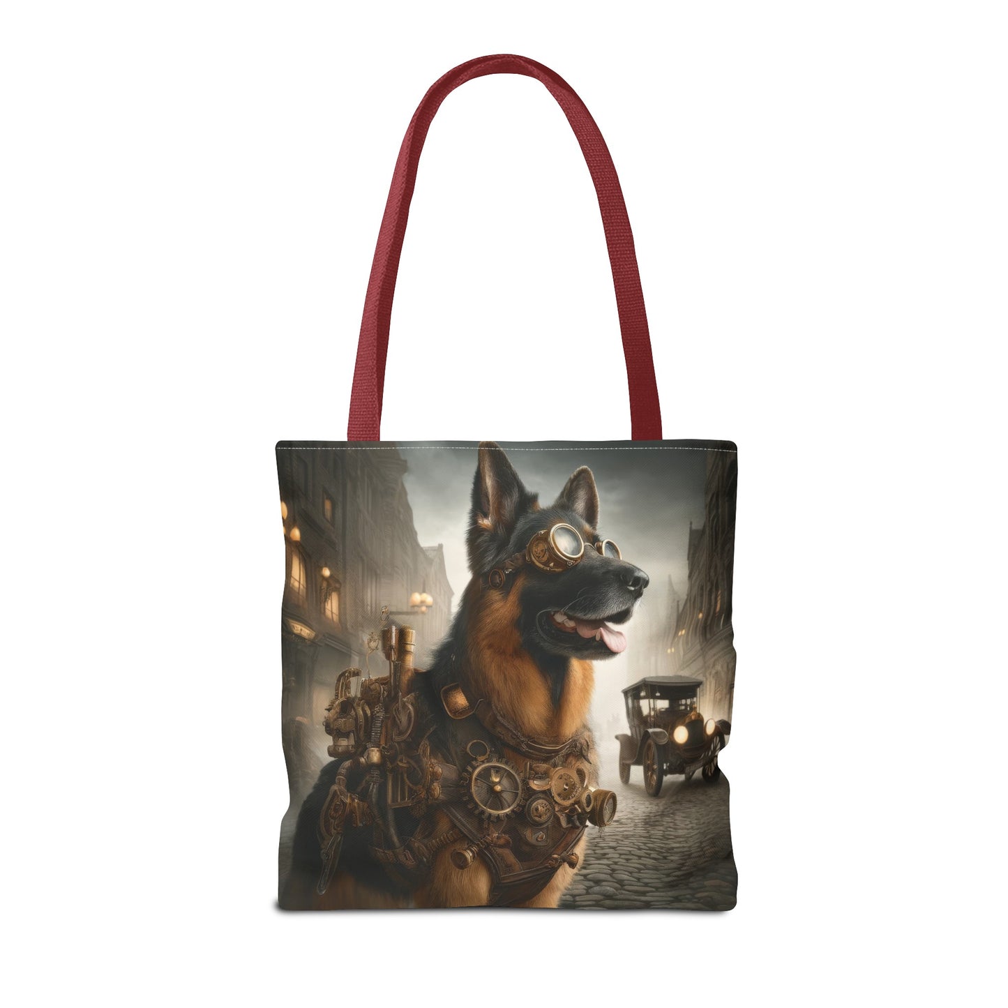 Realism and steampunk German Shepherd Tote Bag