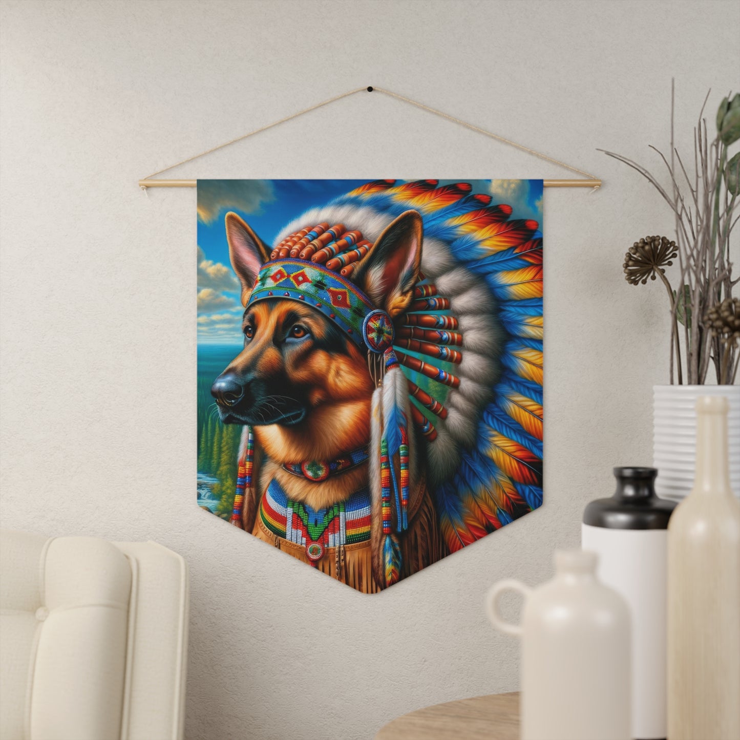 German Shepherd Indian Scented Pennant