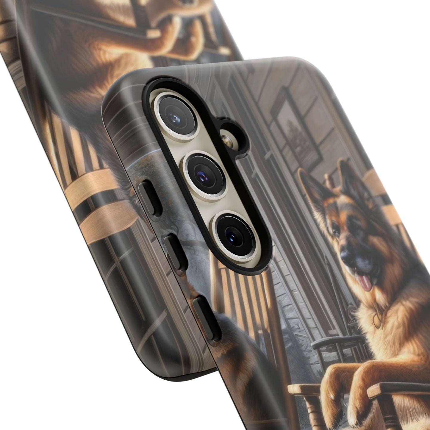 German Shepherd on the Porch Tough Phone Case