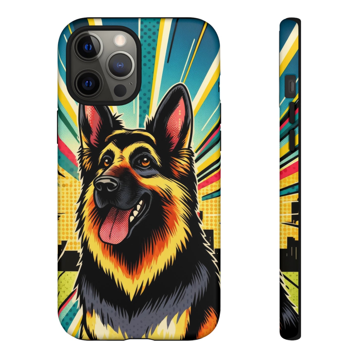 Comic style German Shepherd Phone Case