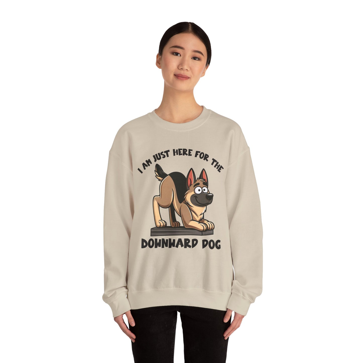 DownWard Dog Sweatshirt (10 colors) (German Shepherd)