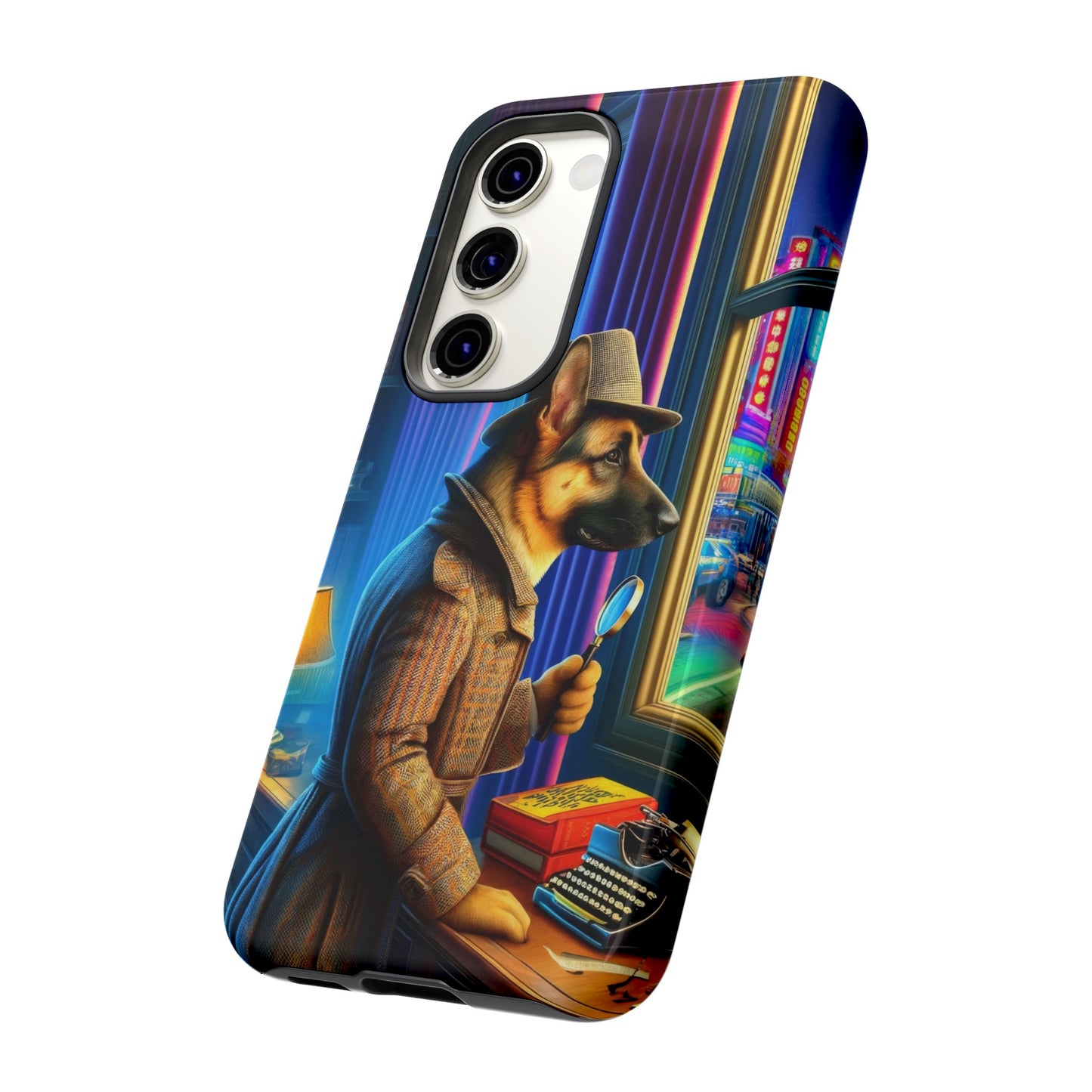 German Shepherd Detective Phone Case