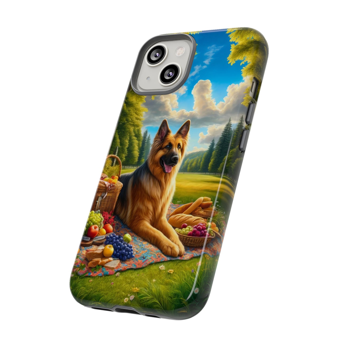 German Shepherd Giving a Speech Phone Case