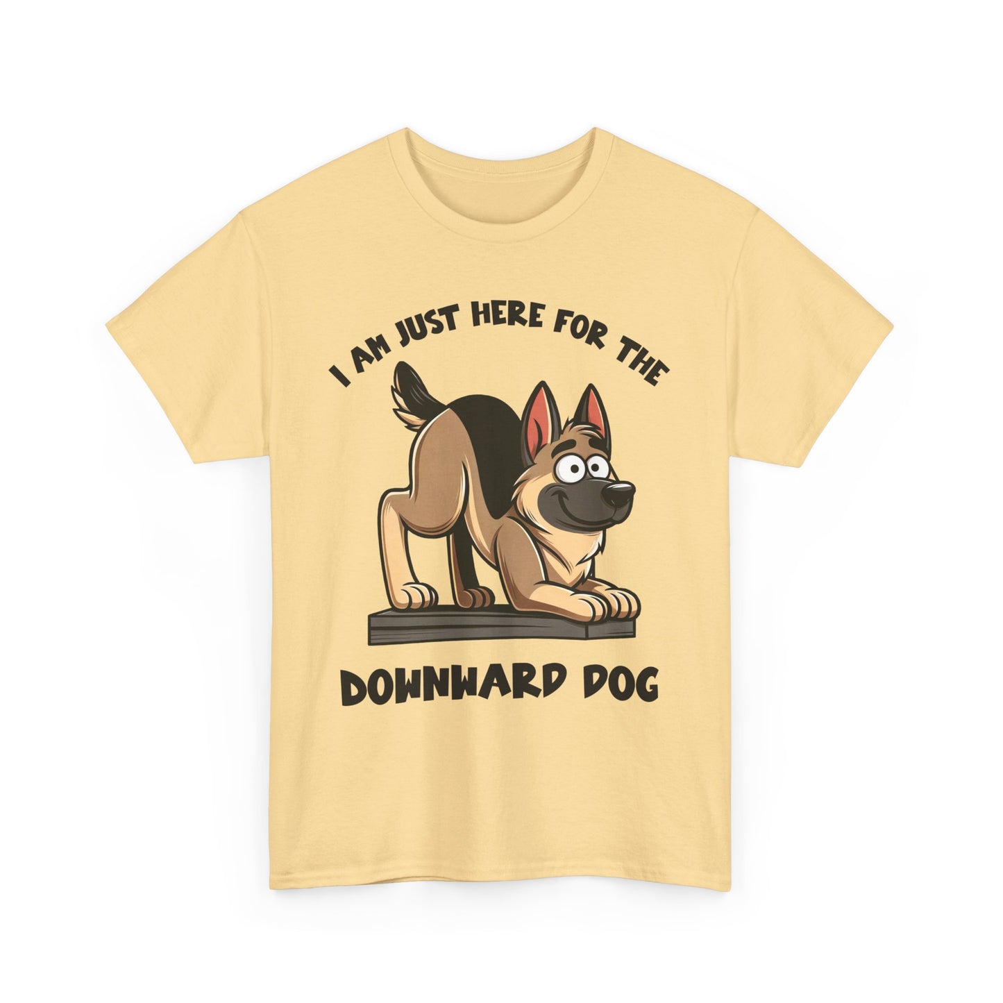 DownWard Dog T-Shirt (13 colors) (German Shepherd)