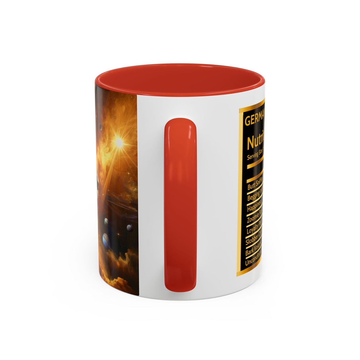 Sci-fi and stars-themed German Shepherd Coffee Mug