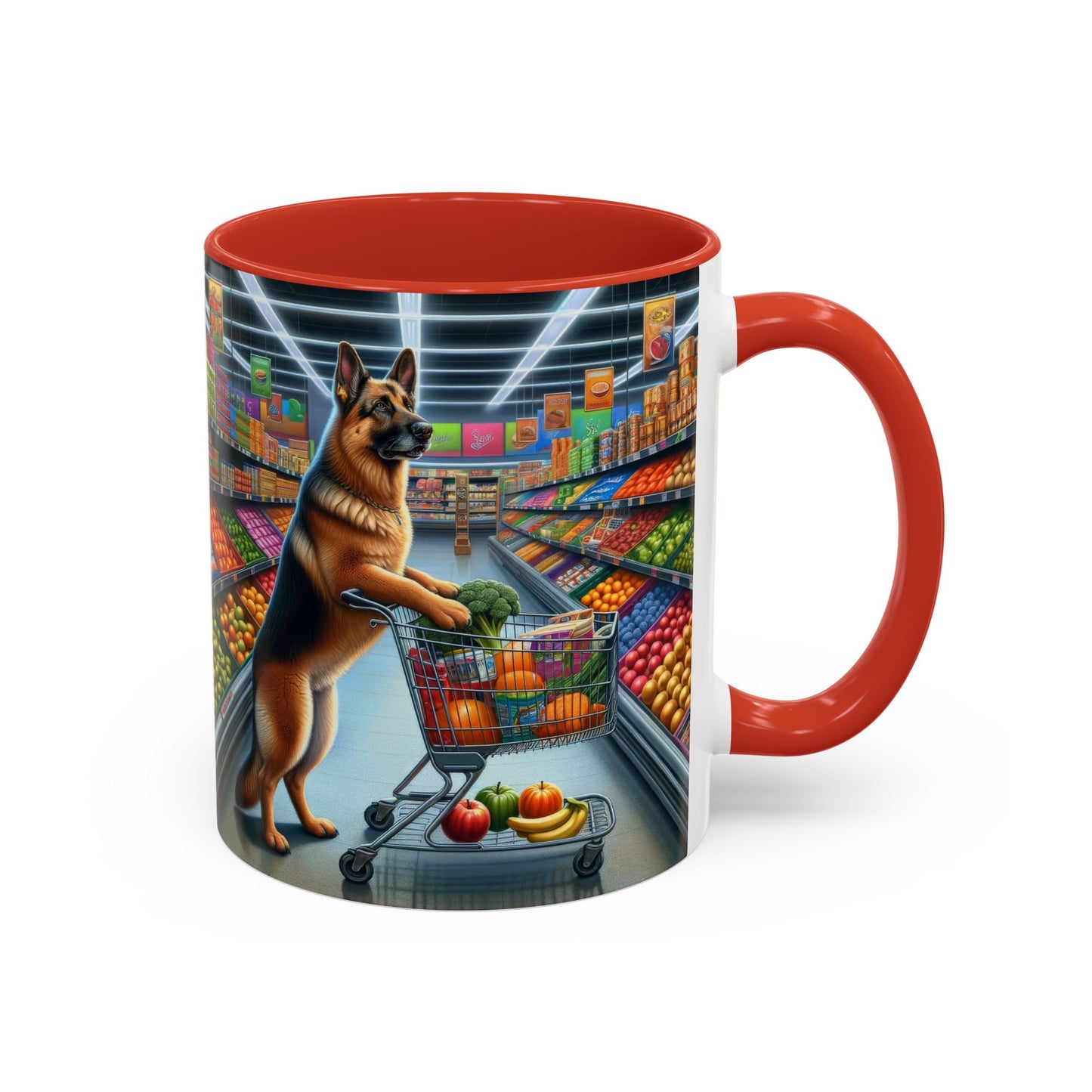 German Shepherd Shopping Coffee Mug