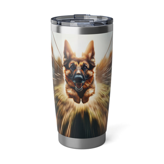 Motion blur German Shepherd 20oz Tumbler