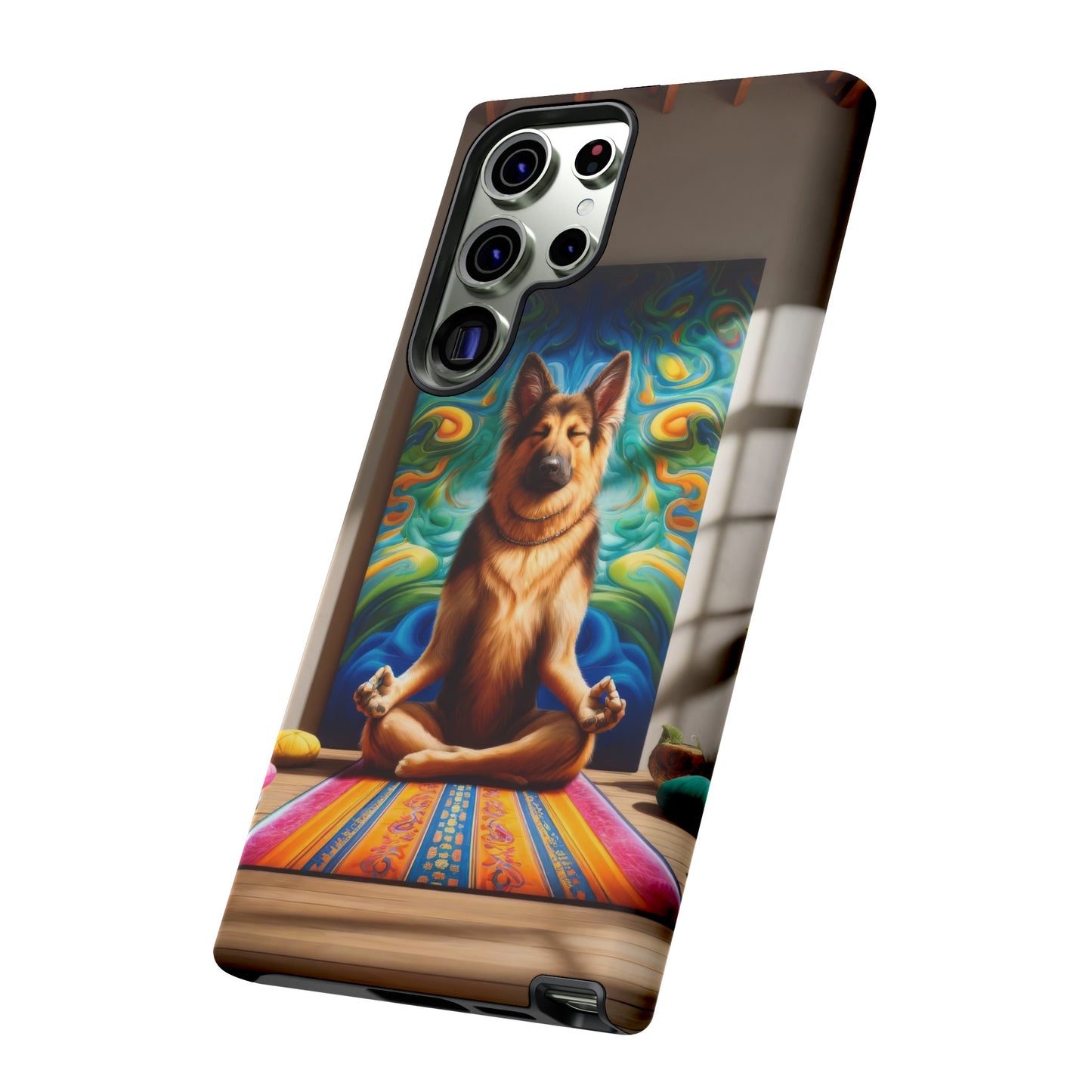 German Shepherd Meditating Phone Case