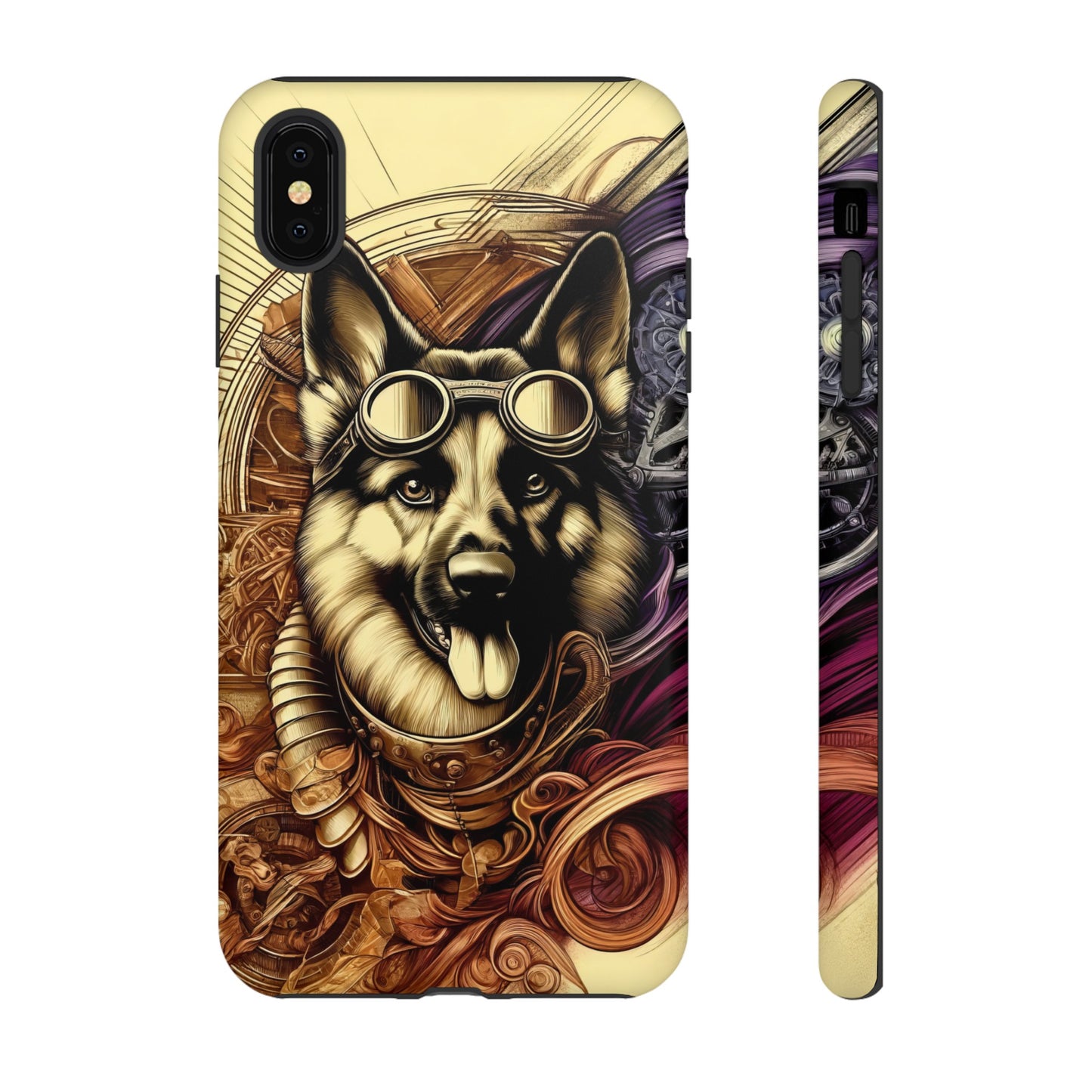 Steampunk German Shepherd Phone Case