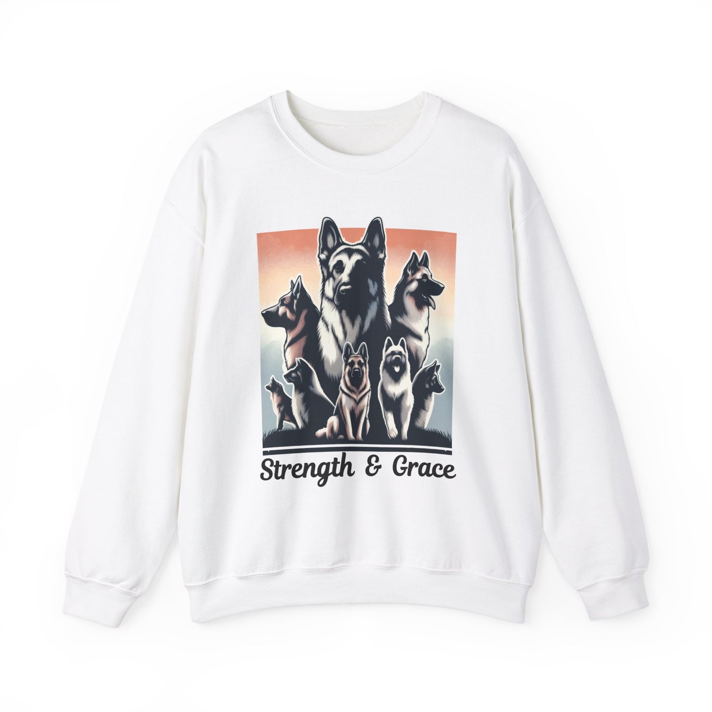 Strength And Grace Sweatshirt (10 colors) (German Shepherd)