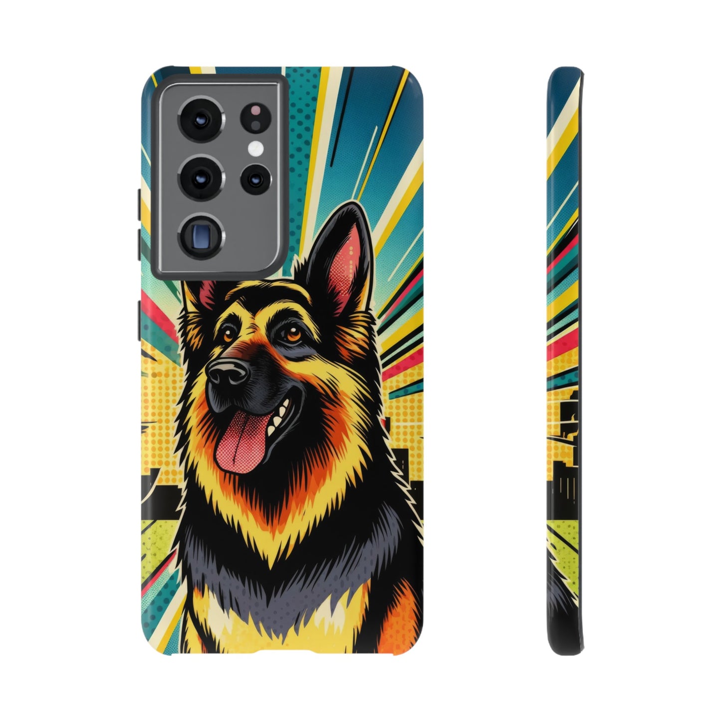 Comic style German Shepherd Phone Case