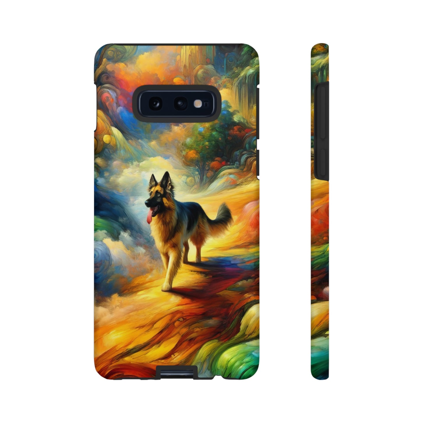 Fantasy and fauvism German Shepherd Phone Case