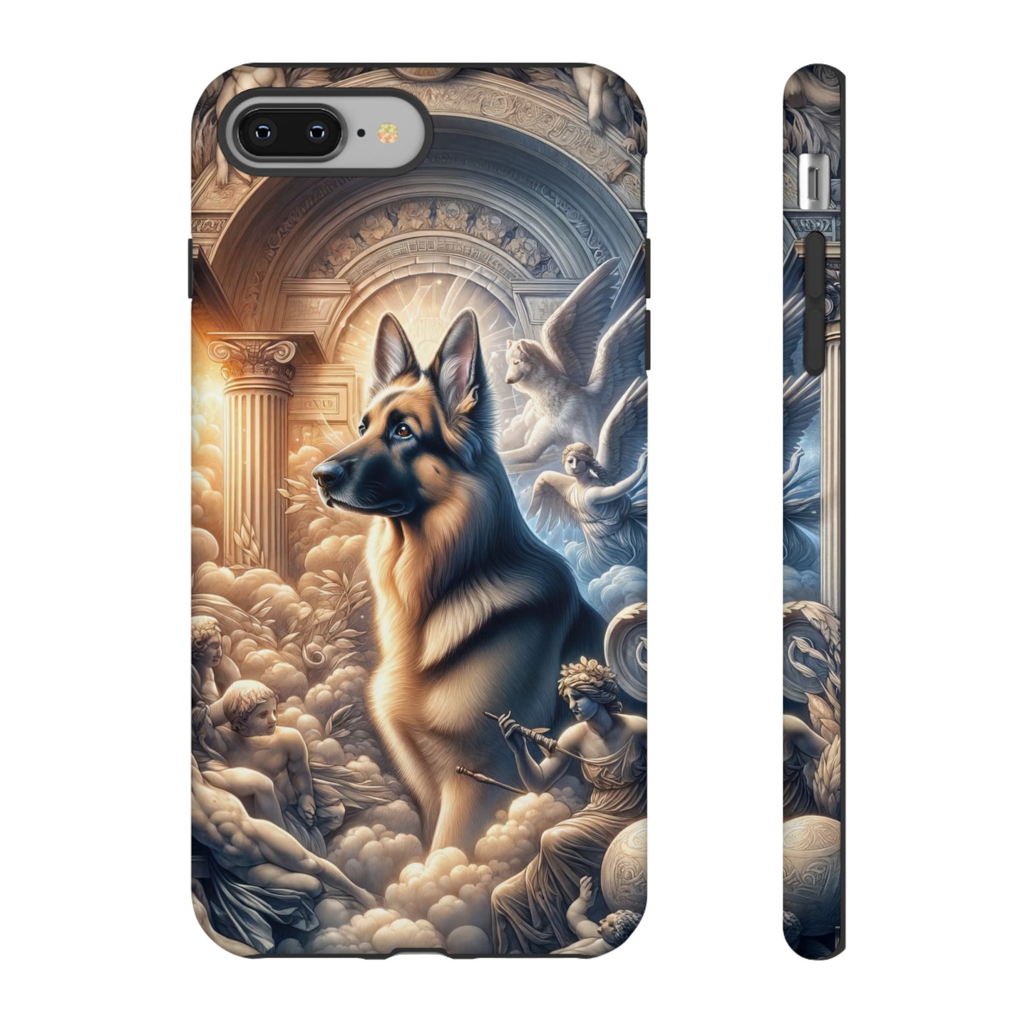 Neo-classicism and dreamy fantasy German Shepherd Phone Case