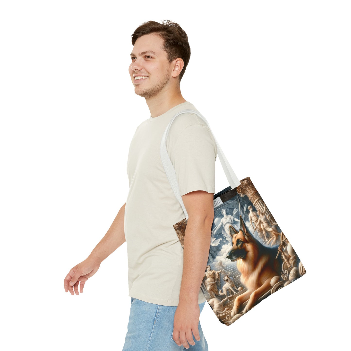 Neo-classicism and dreamy fantasy German Shepherd Tote Bag