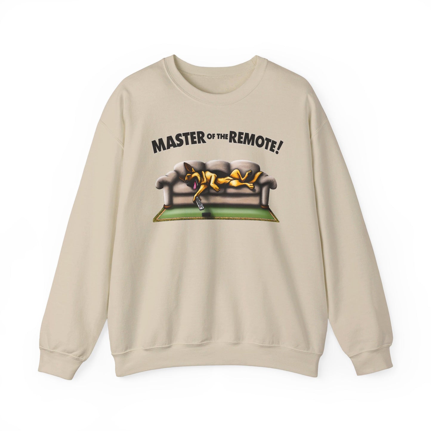 Master of the Remote! Sweatshirt (10 colors) (German Shepherd)