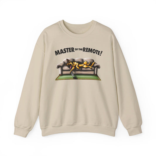 Master of the Remote! Sweatshirt (10 colors) (German Shepherd)