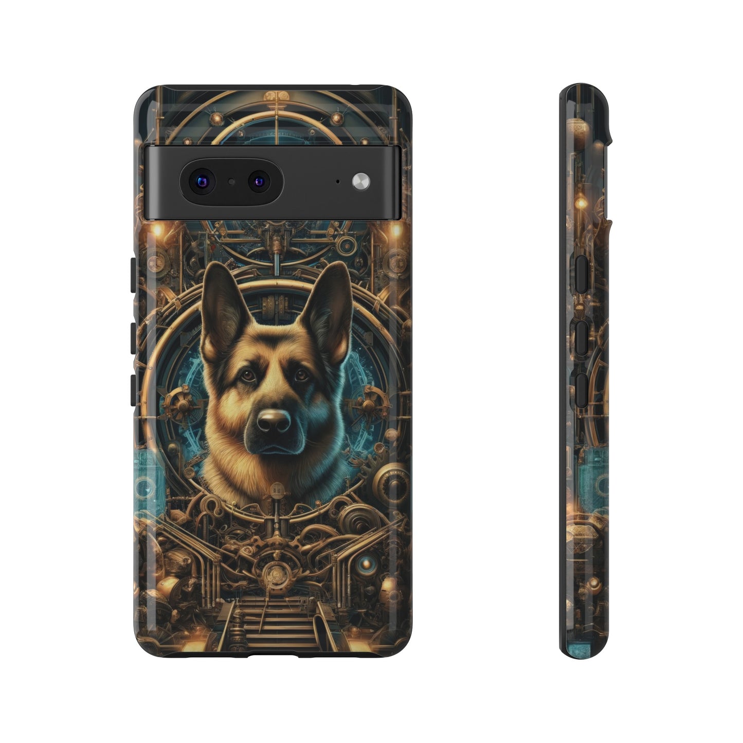 Steampunk Fantasy V2 German Shepherd Phone Case