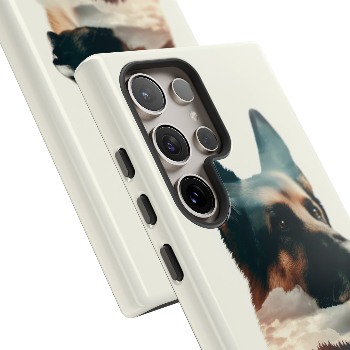 Romanticism and double exposure German Shepherd Phone Case