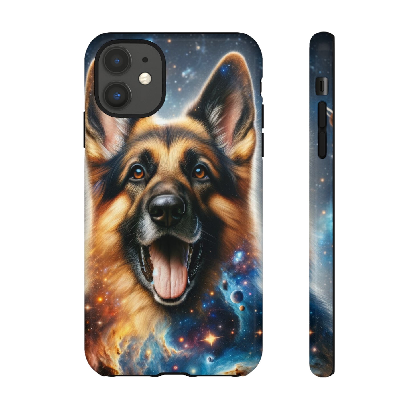 German Shepherd in Space Tough Phone Case