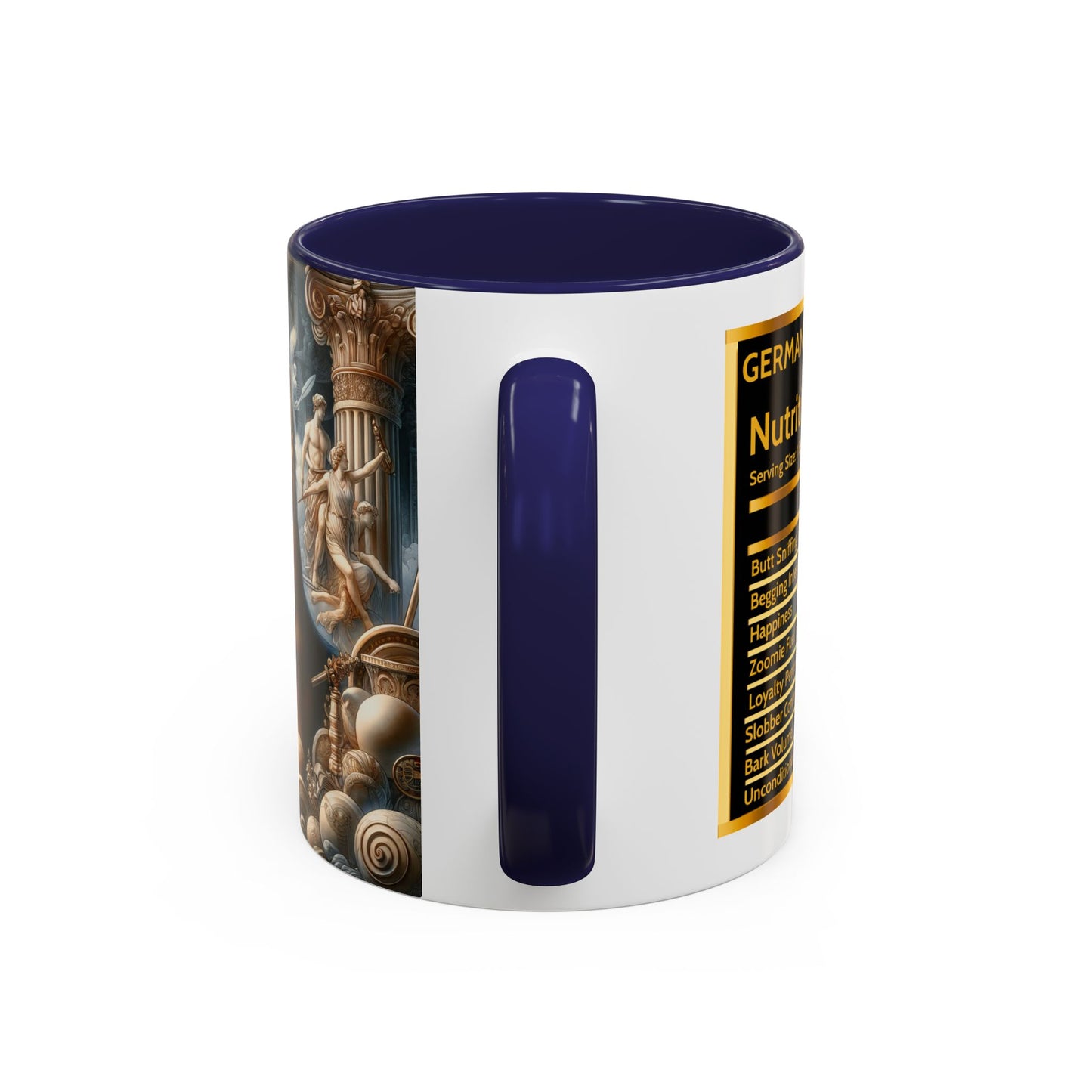 Neo-classicism and dreamy fantasy German Shepherd Coffee Mug