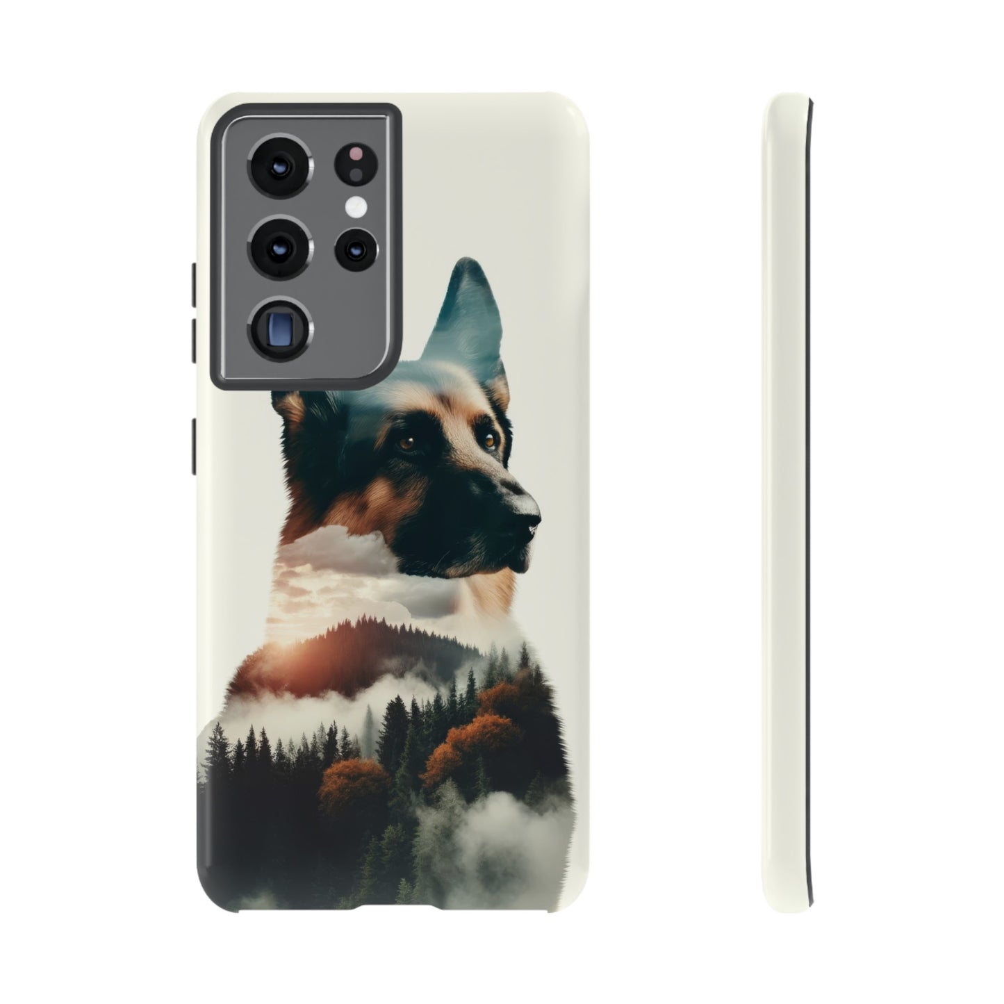 Romanticism and double exposure German Shepherd Phone Case