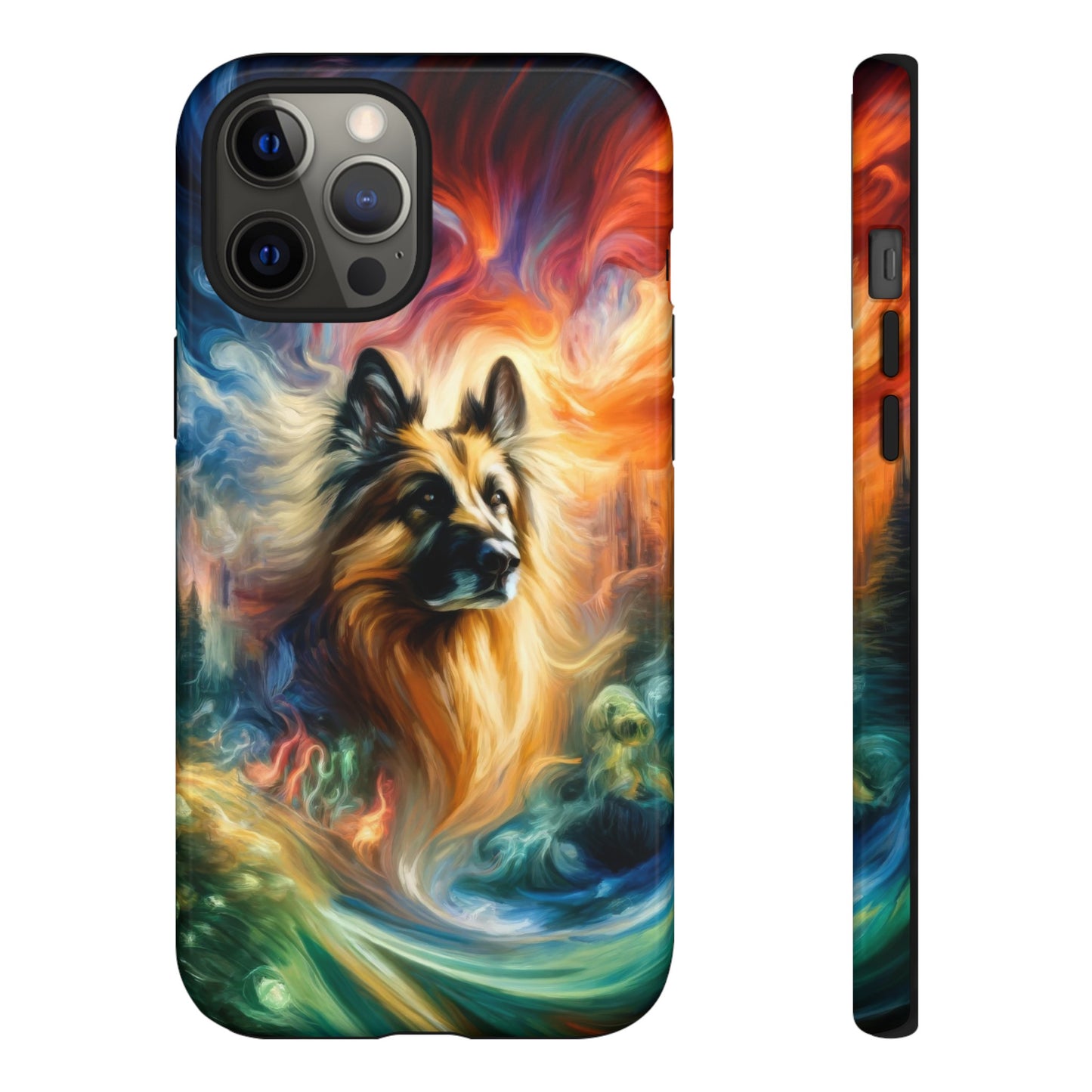 Expressionism and fantasy German Shepherd Phone Case