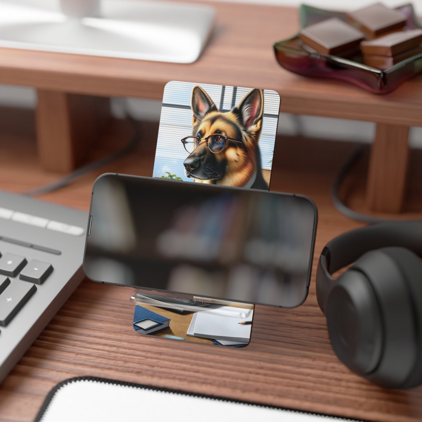 German Shepherd Working Smartphone Stand