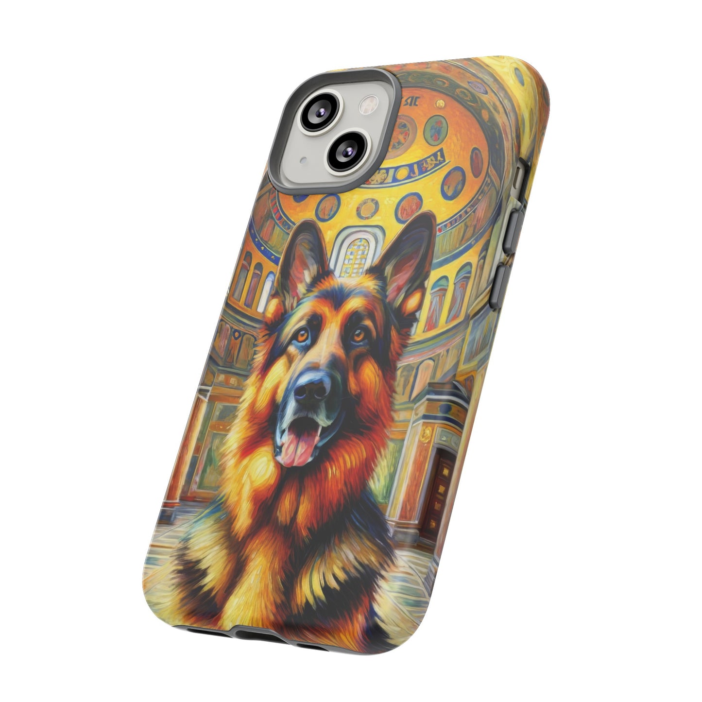 Neo-impressionist German Shepherd Phone Case