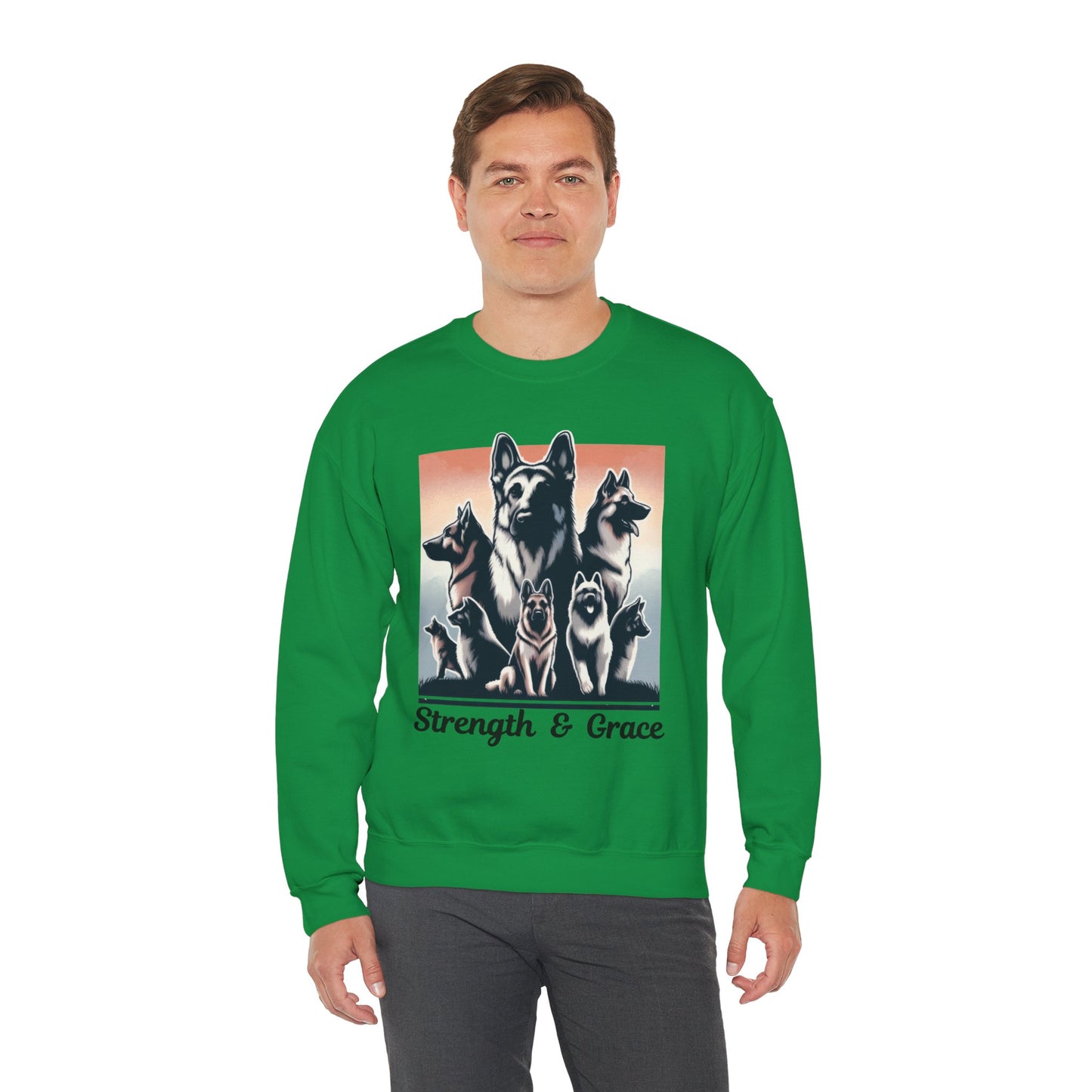 Strength And Grace Sweatshirt (10 colors) (German Shepherd)