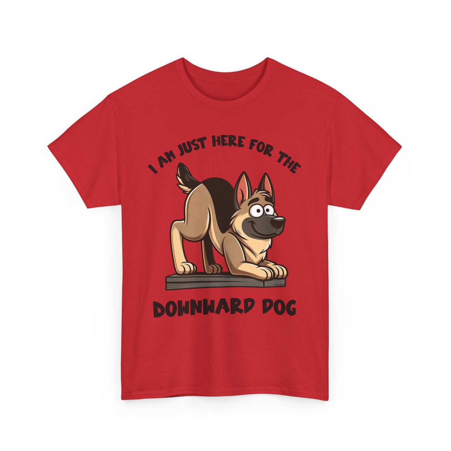 DownWard Dog T-Shirt (13 colors) (German Shepherd)