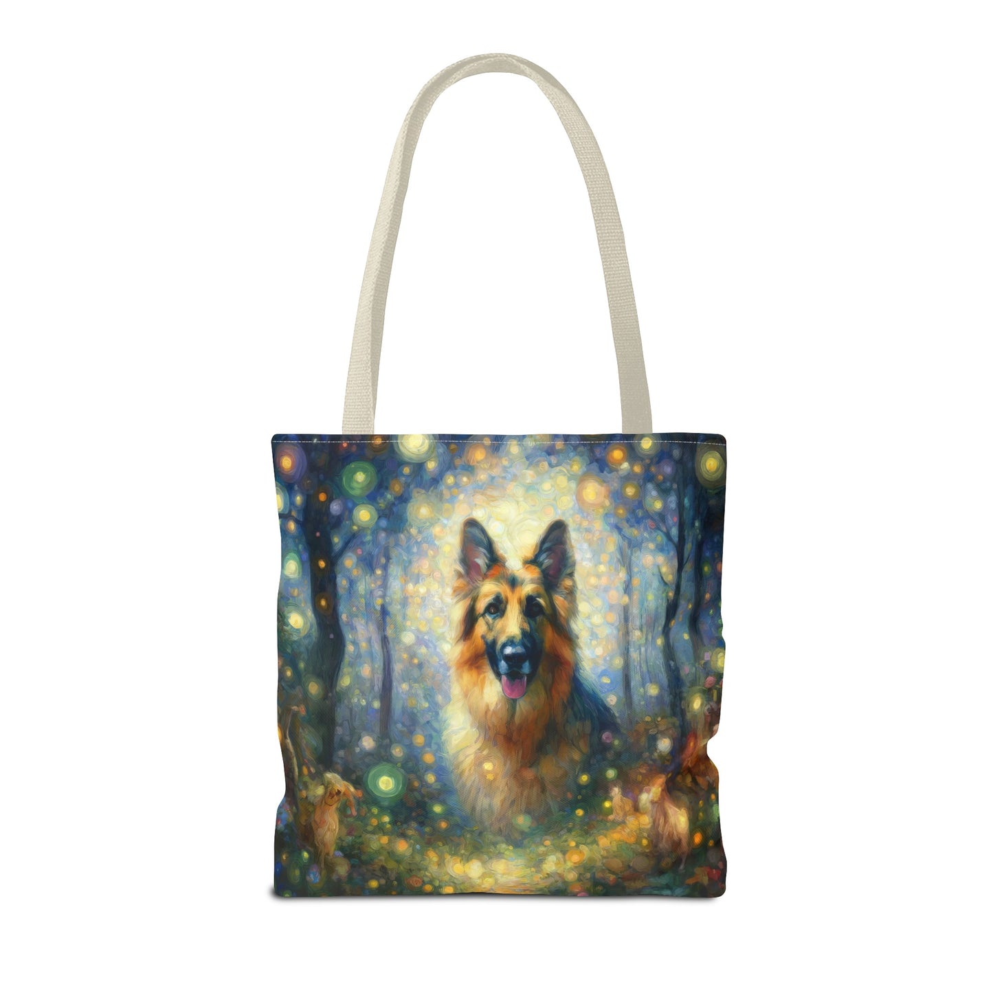 Neo-impressionism and fairy tale German Shepherd Tote Bag