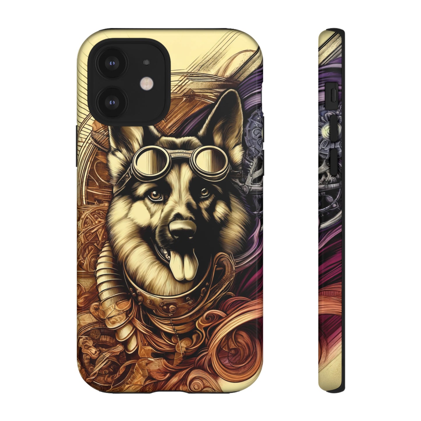 Steampunk German Shepherd Phone Case