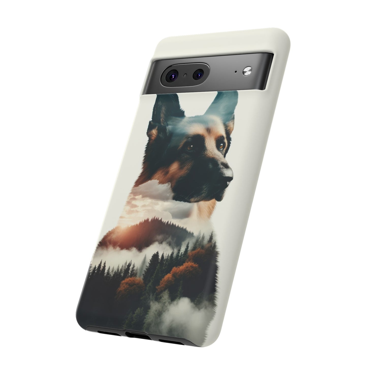 Romanticism and double exposure German Shepherd Phone Case