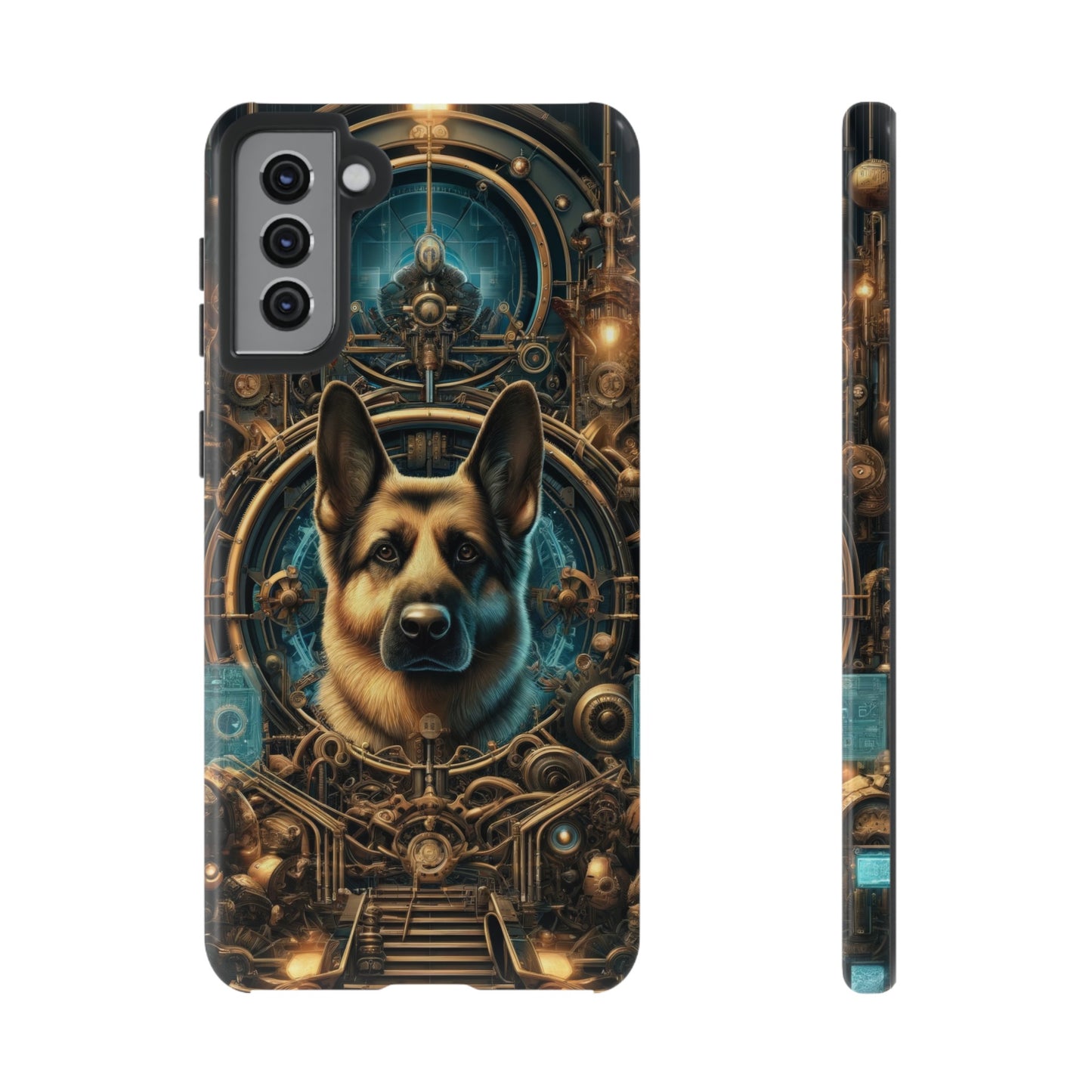 Steampunk Fantasy V2 German Shepherd Phone Case