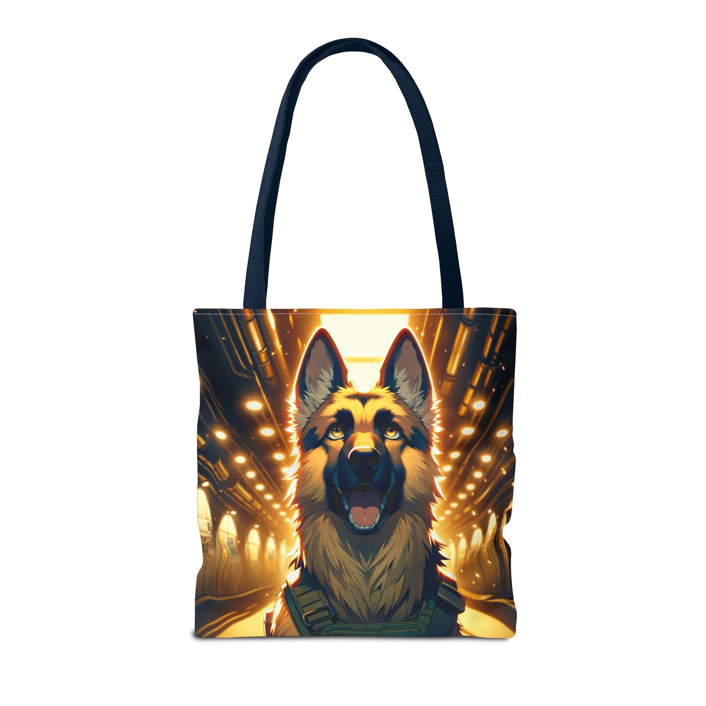 Anime German Shepherd Tote Bag